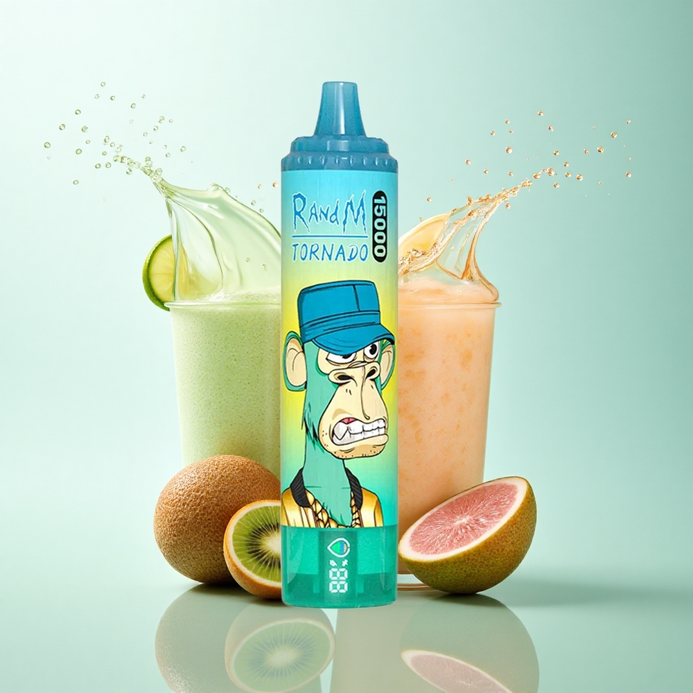 RandM Fumot Tornado 15000 Puffs Kiwi Passion Fruit Guava 25ml 850mAh Mesh Coil