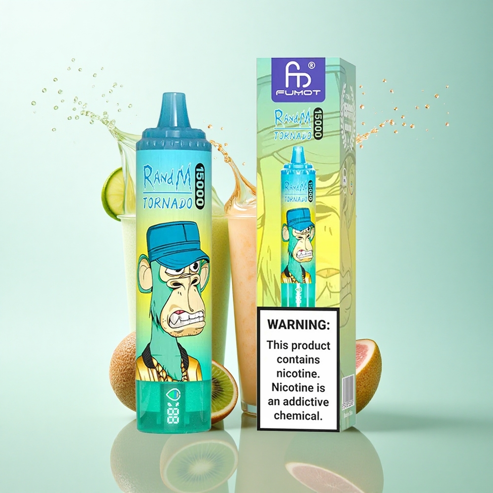 RandM Fumot Tornado 15000 Puffs Kiwi Passion Fruit Guava 25ml 850mAh Mesh Coil