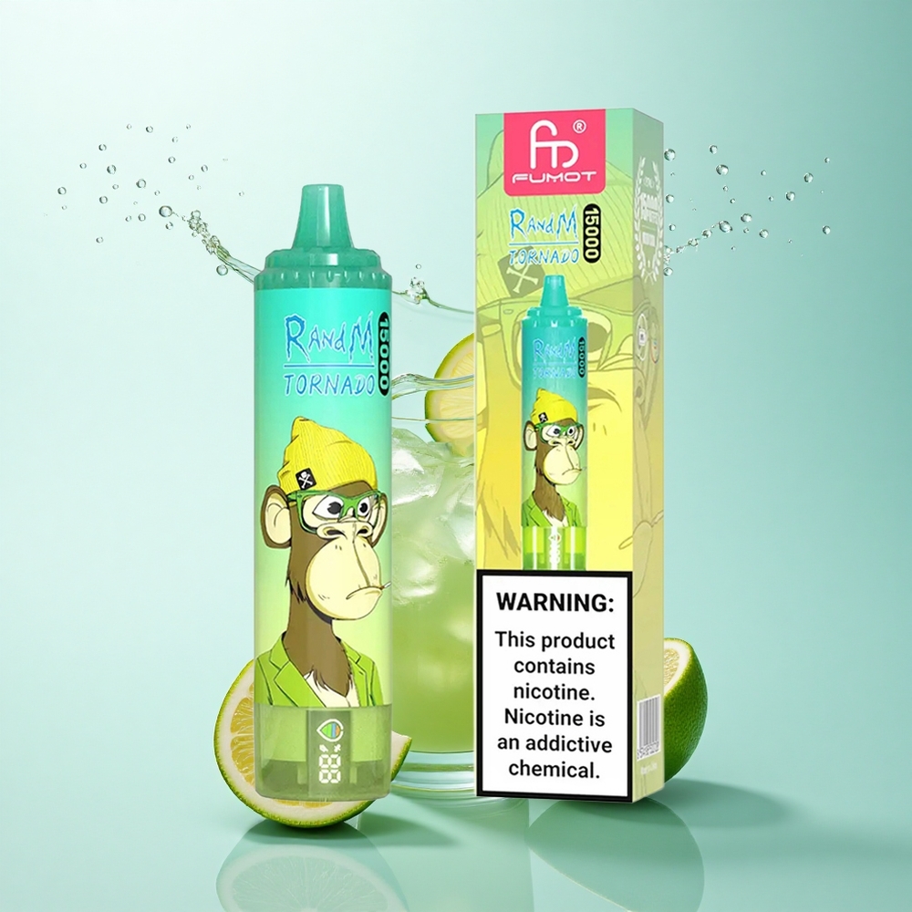 RandM Fumot Tornado 15000 Puffs Lemon Lime 25ml 850mAh Mesh Coil