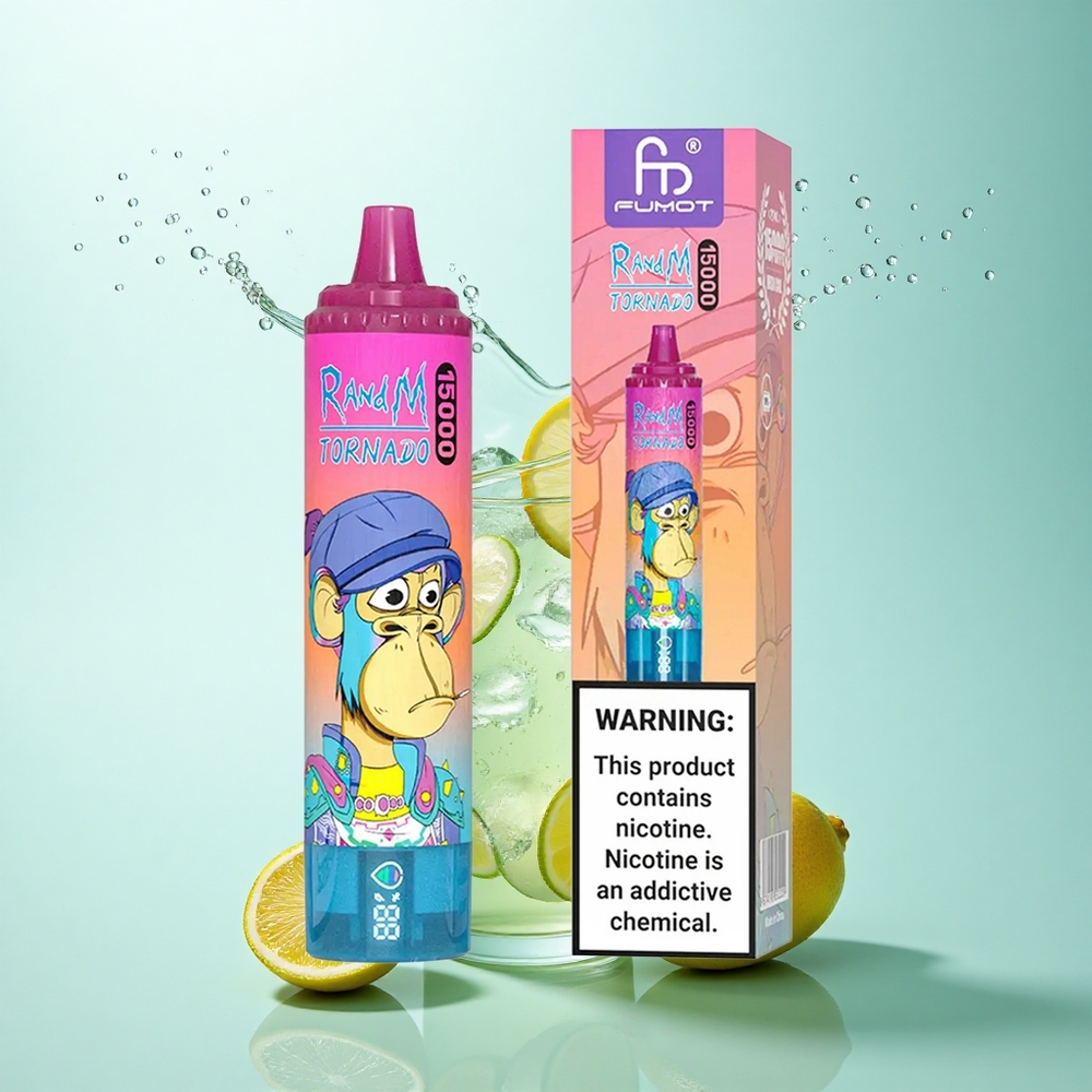 RandM Fumot Tornado 15000 Puffs Lemonade 25ml 850mAh Mesh Coil
