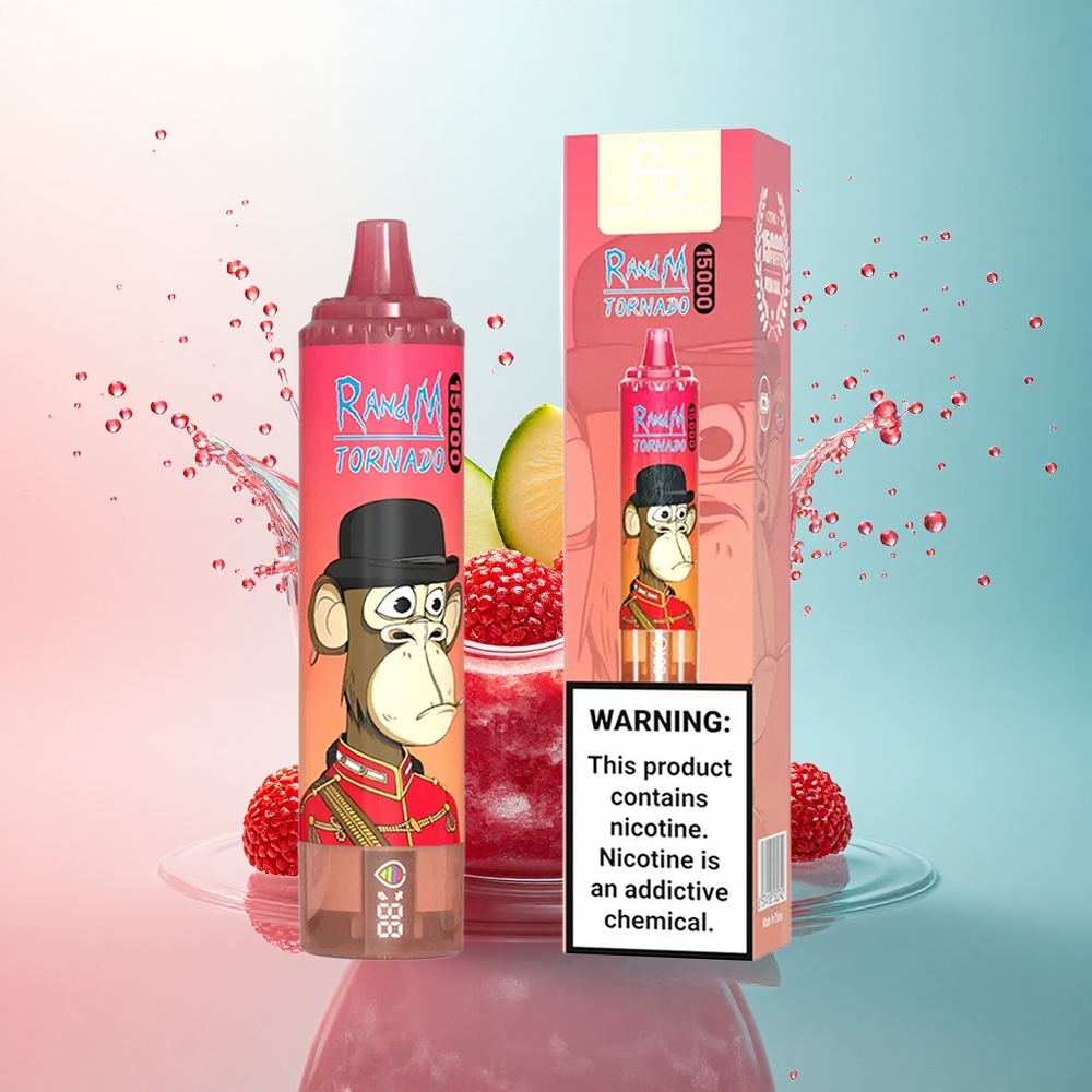 RandM Fumot Tornado 15000 Puffs Red Energy Ice 25ml 850mAh Mesh