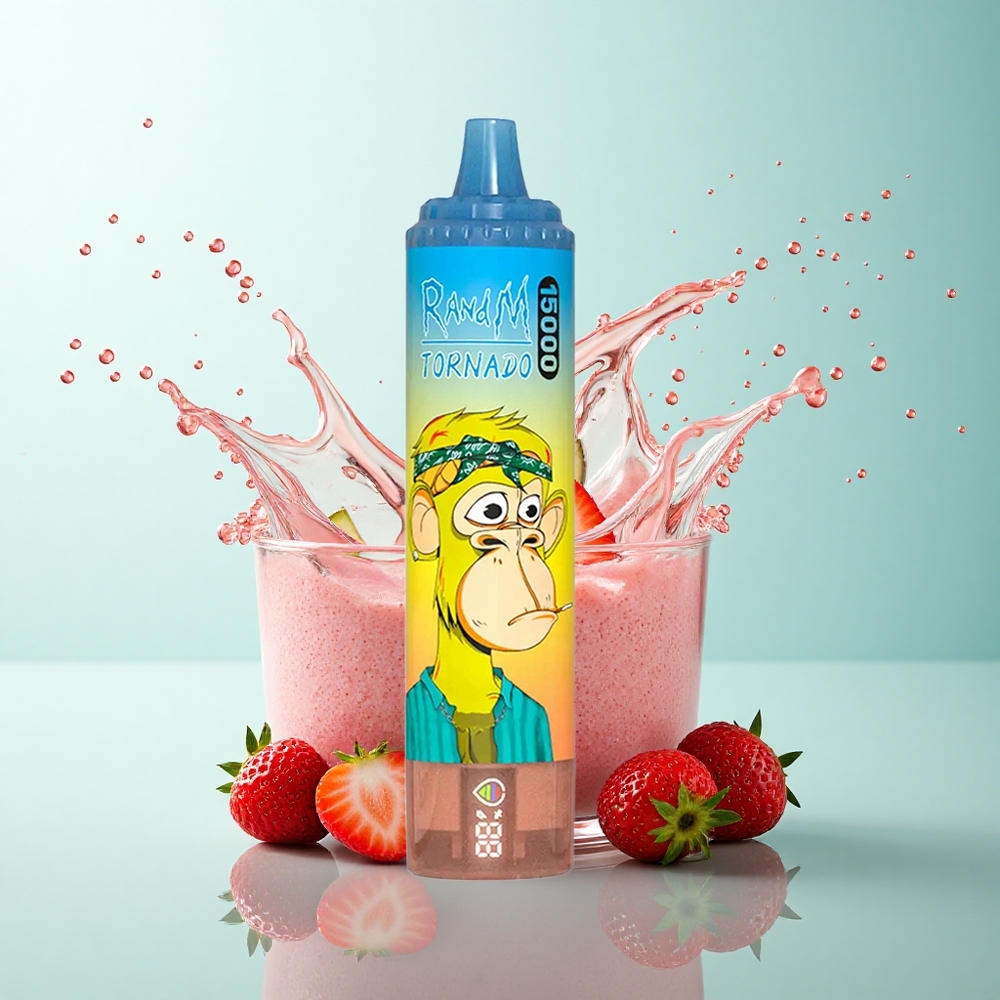 RandM Fumot Tornado 15000 Puffs Strawberry 25ml 850mAh Mesh Coil