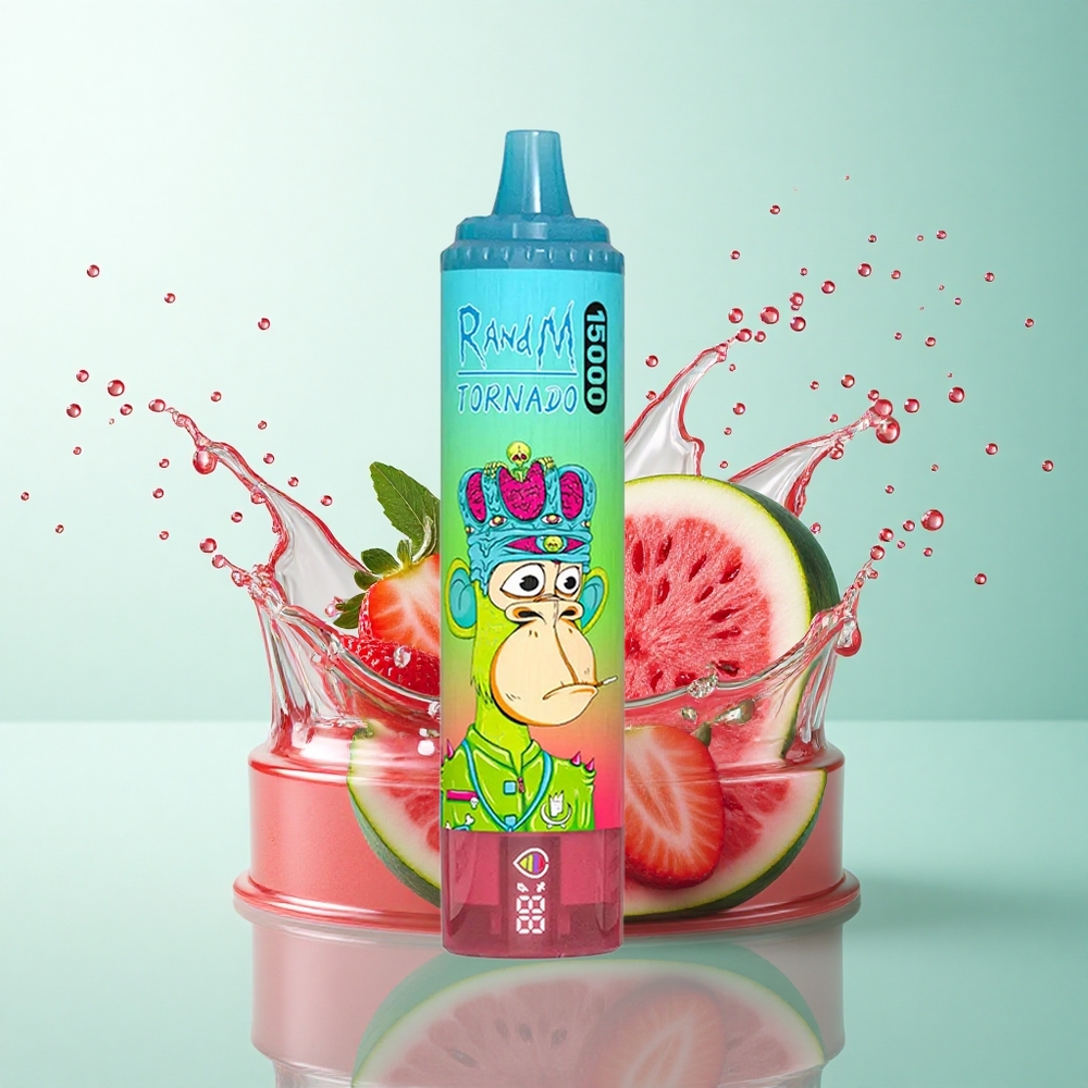 RandM Fumot Tornado 15000 Puffs Strawberry Watermelon 25ml 850mAh Mesh Coil