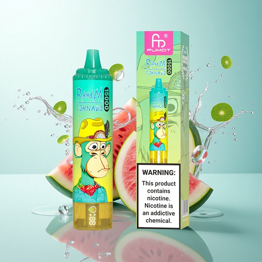 RandM Fumot Tornado 15000 Puffs Watermelon Ice 25ml 850mAh Mesh