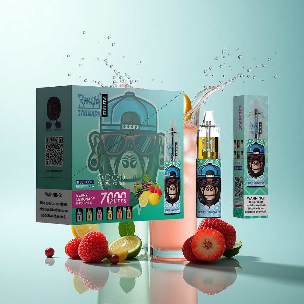 RandM Fumot Tornado 7000 Puffs Berry Lemonade Mesh 850mAh 5% Nicotine