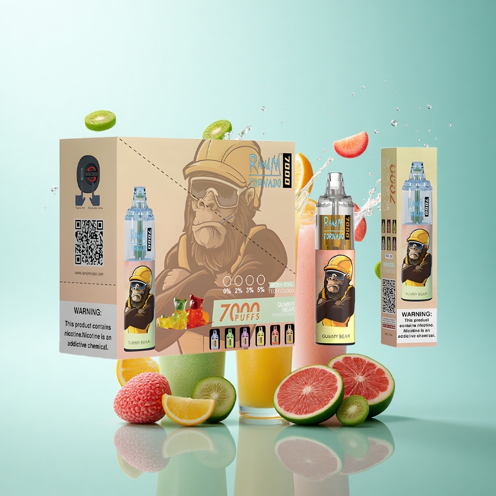 RandM Fumot Tornado 7000 Puffs Gummy Bear Mesh 14ML 850mAh