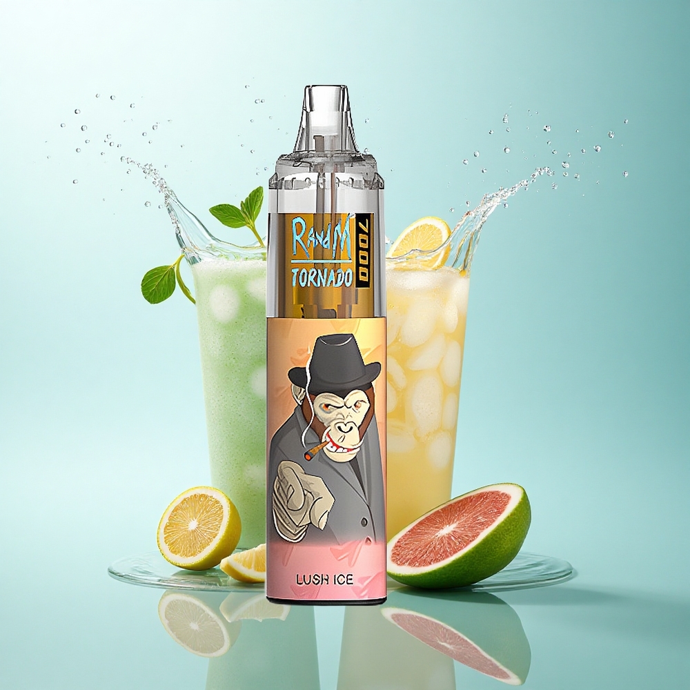 RandM Fumot Tornado 7000 Puffs Lush Ice Mesh Coil 14ML Nicotine 5%