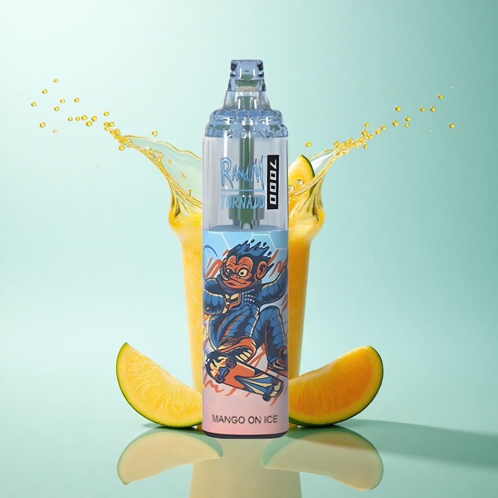 RandM Fumot Tornado 7000 Puffs Mango On Ice 14ML Mesh 850mAh