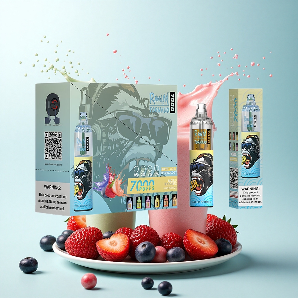 RandM Fumot Tornado 7000 Puffs Mixed Berries 14ML Mesh 850mAh Type-C