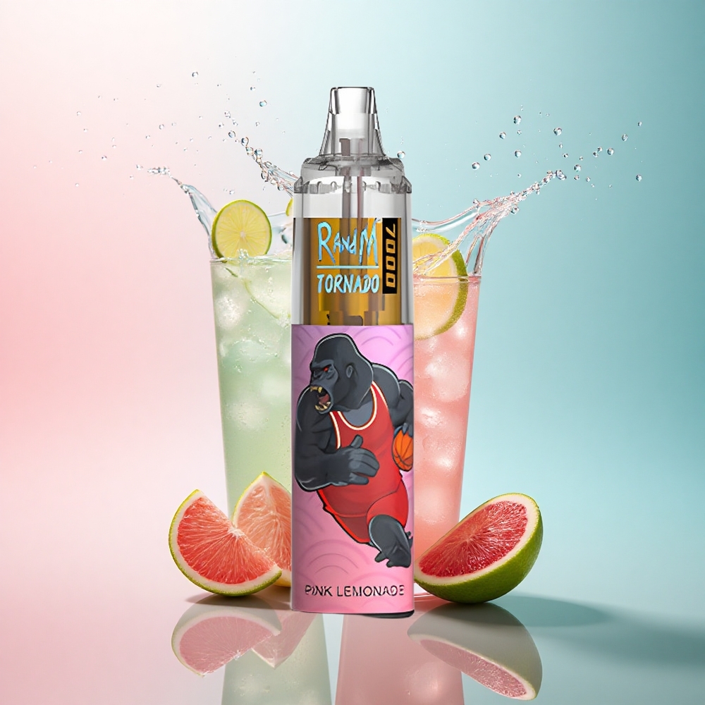 RandM Fumot Tornado 7000 Puffs Pink Lemonade 850mAh Mesh 5% Nicotine