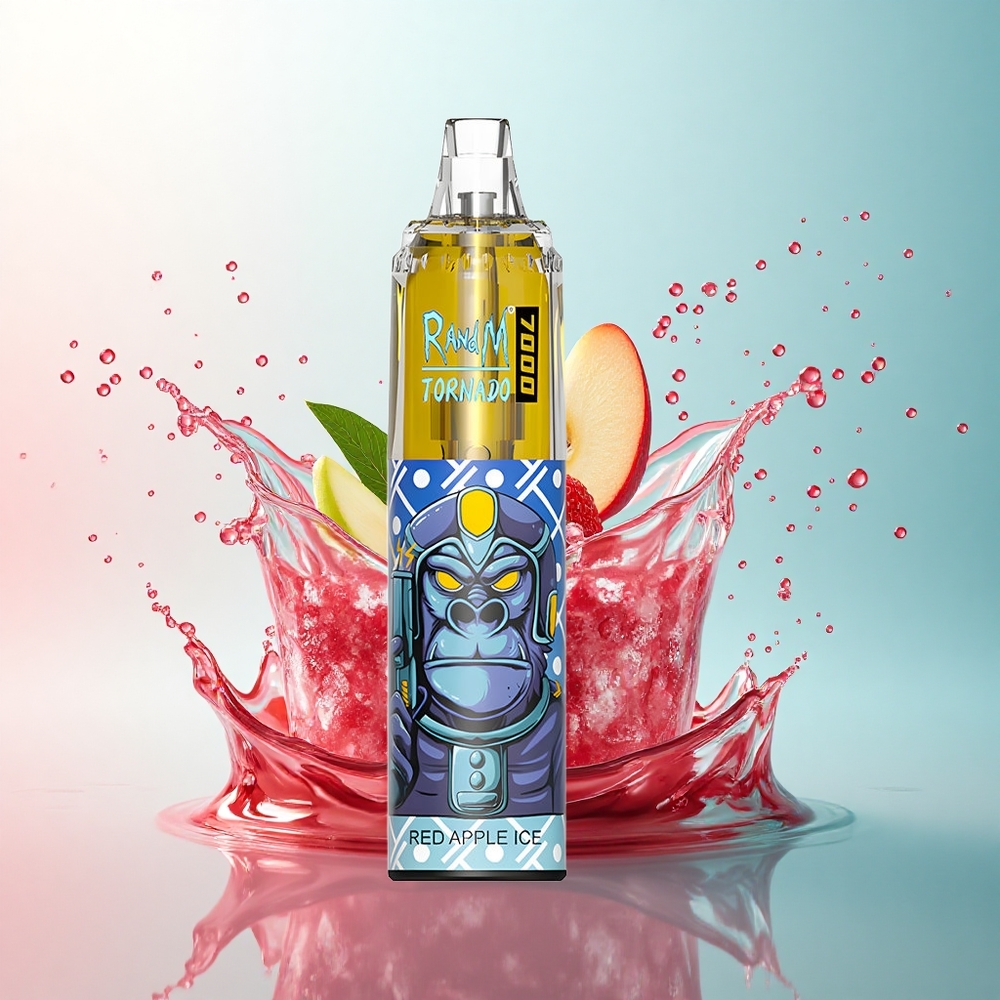 RandM Fumot Tornado 7000 Puffs Red Apple Ice 14ML Mesh 850mAh Type-C