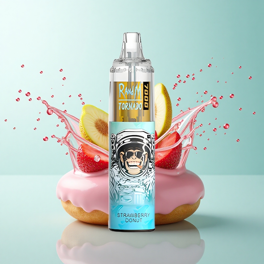 RandM Fumot Tornado 7000 Puffs Strawberry Donut 850mAh Mesh 5% Nicotine
