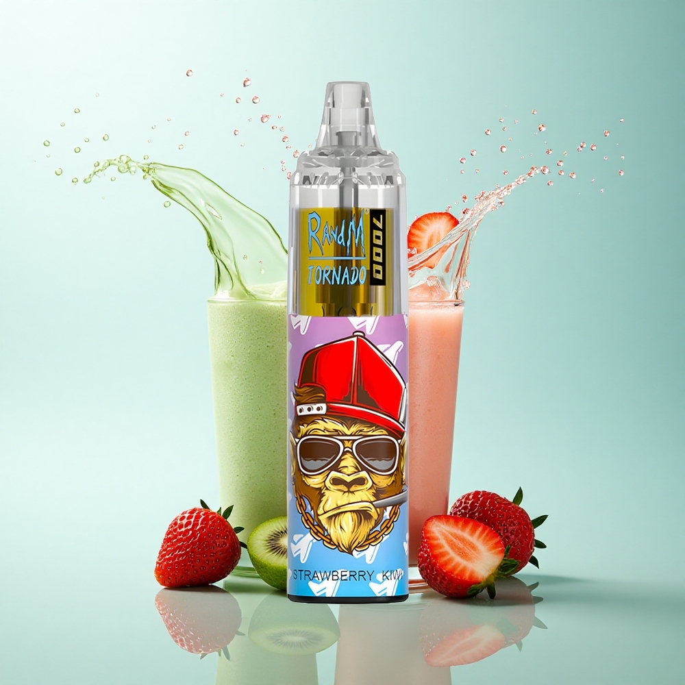 RandM Fumot Tornado 7000 Puffs Strawberry Kiwi Mesh Coil 850mAh