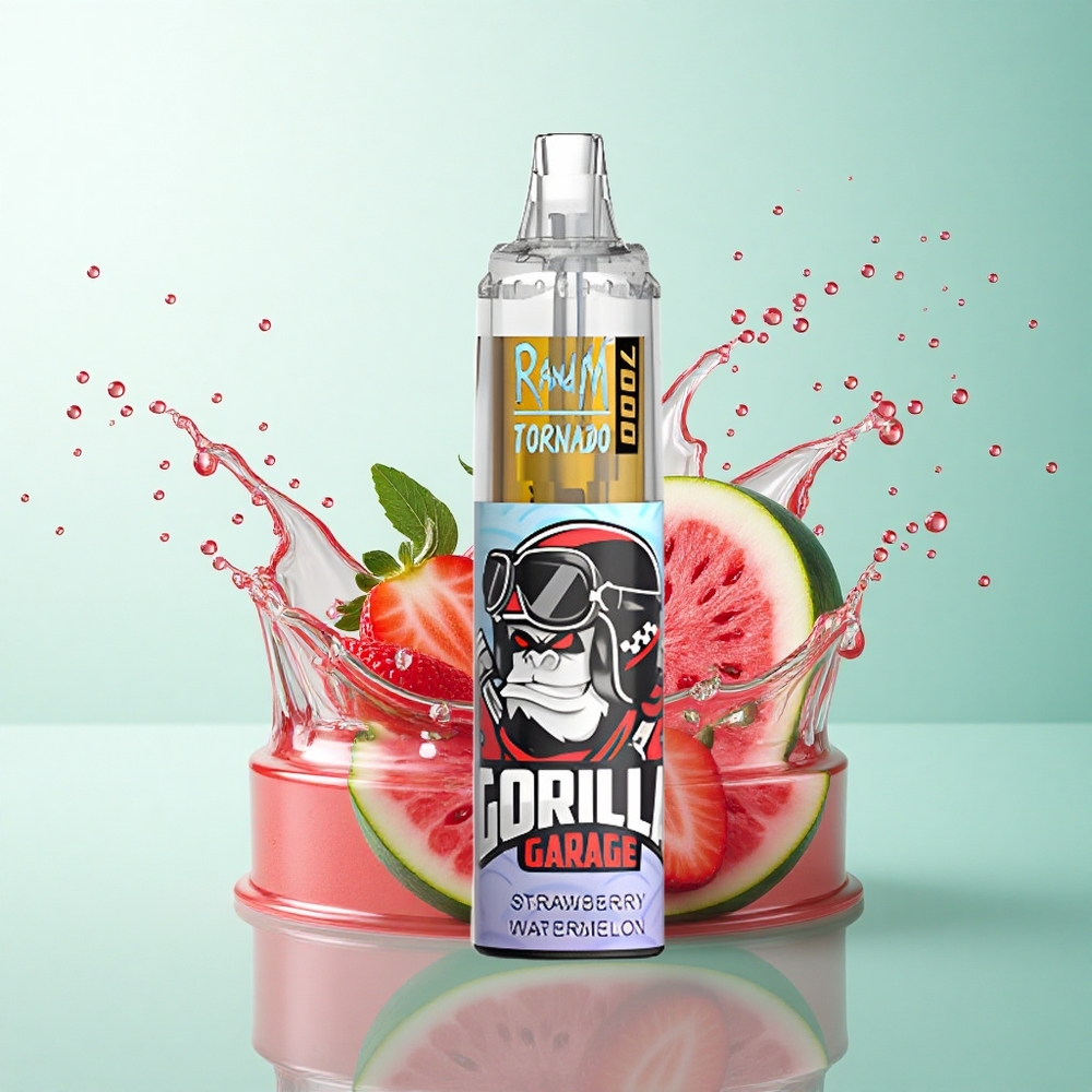 RandM Fumot Tornado 7000 Puffs Strawberry Watermelon Mesh Coil 850mAh 5% Nicotine
