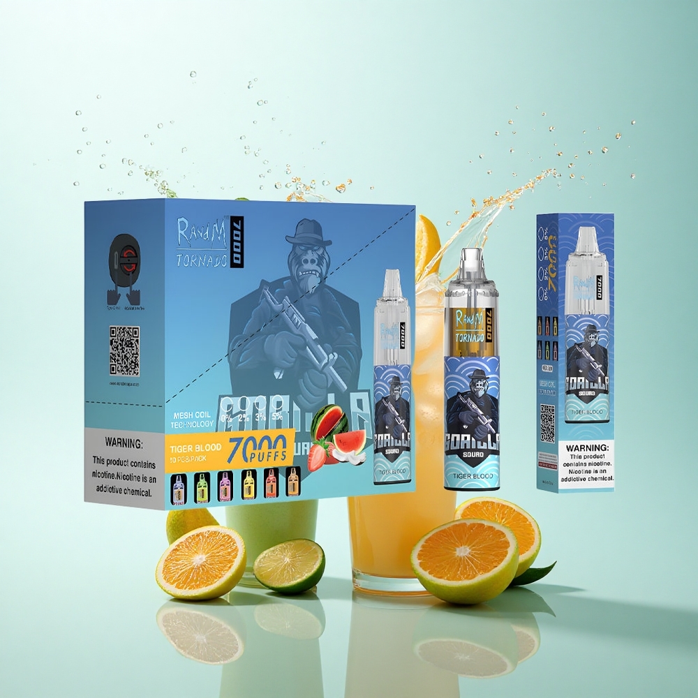 RandM Fumot Tornado 7000 Puffs Tiger Blood Mesh 850mAh 5% Nicotine