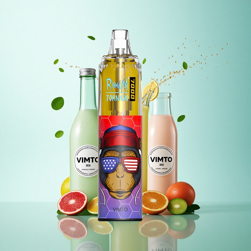 RandM Fumot Tornado 7000 Puffs Vimto Mesh 850mAh Air-Adjustable 5% Nicotine