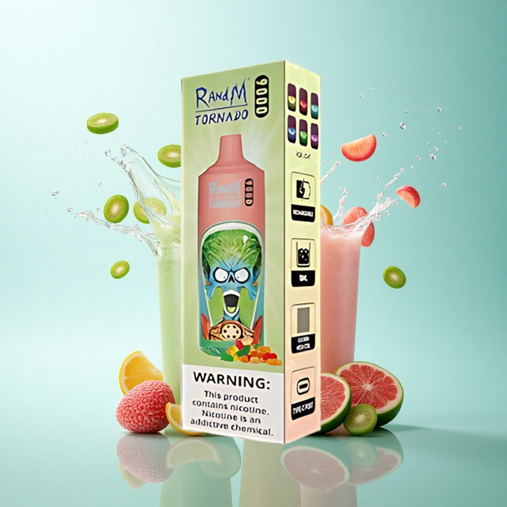 RandM Fumot Tornado 9000 Puffs Gummy Bear 18mL Mesh 850mAh