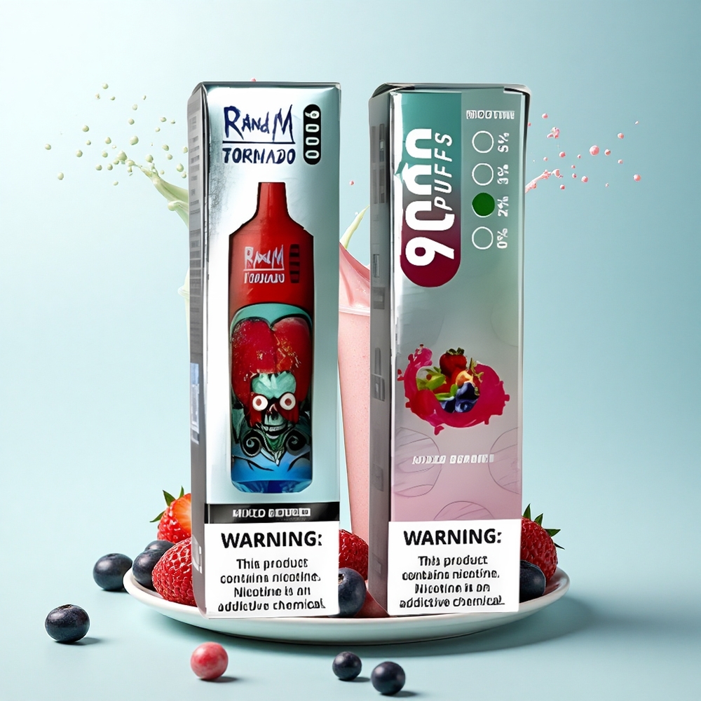 RandM Fumot Tornado 9000 Puffs Mixed Berries Rechargeable 850mAh Mesh Coil 18mL