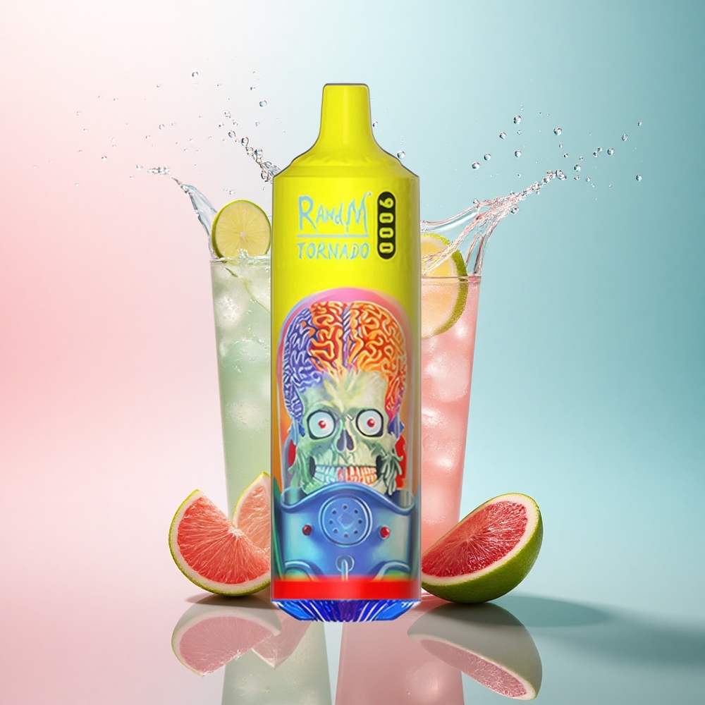 RandM Fumot Tornado 9000 Puffs Pink Lemonade Mesh RGB 850mAh 18mL