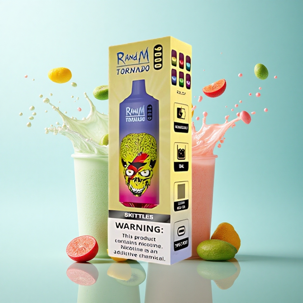 RandM Fumot Tornado 9000 Puffs Skittles Mesh 18mL 850mAh