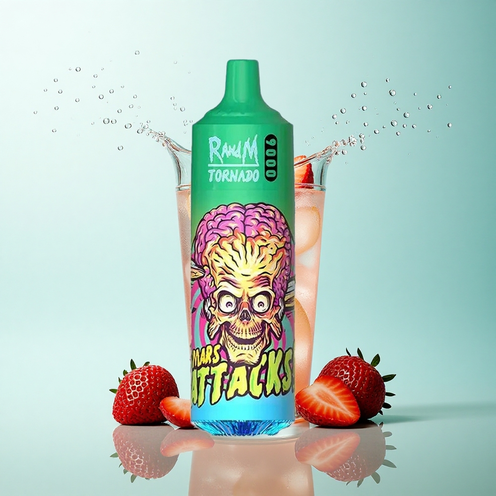 RandM Fumot Tornado 9000 Puffs Strawberry Lemonade 850mAh Mesh 18mL