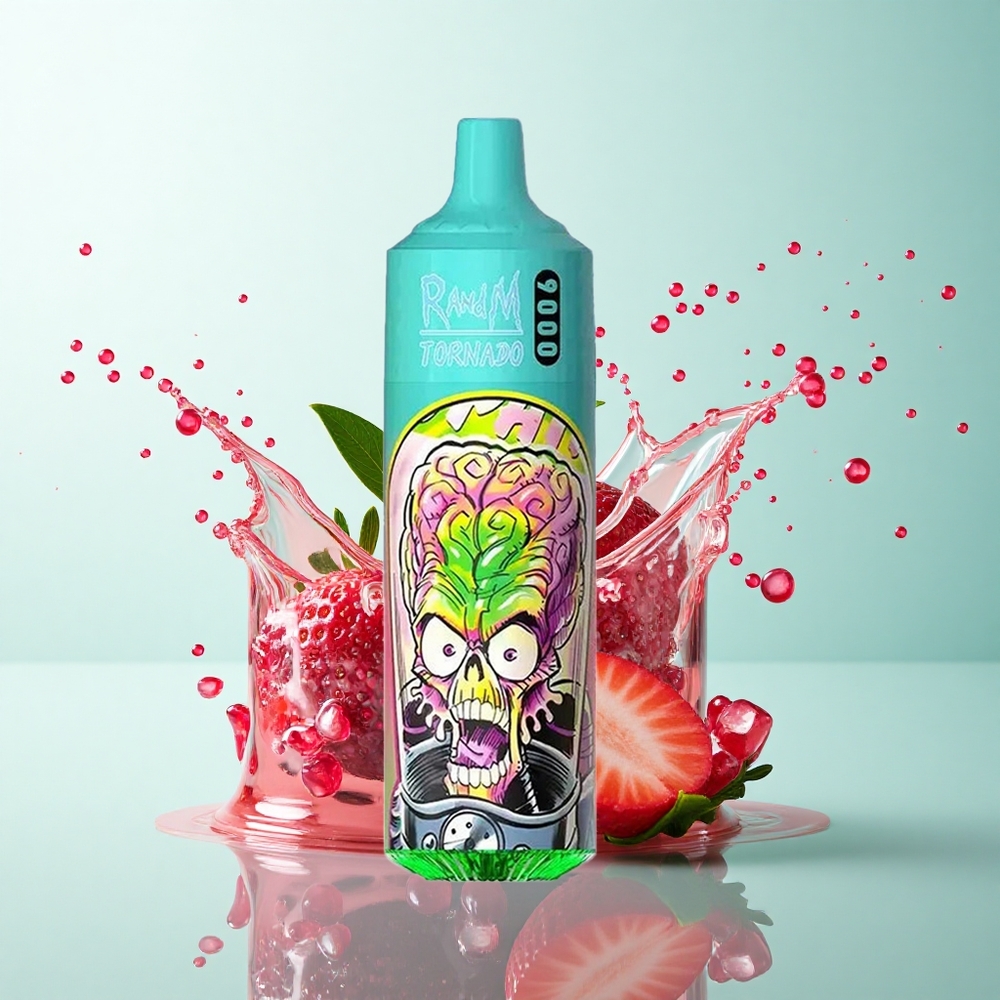 RandM Fumot Tornado 9000 Puffs Strawberry Pomegranate 850mAh 18mL Mesh