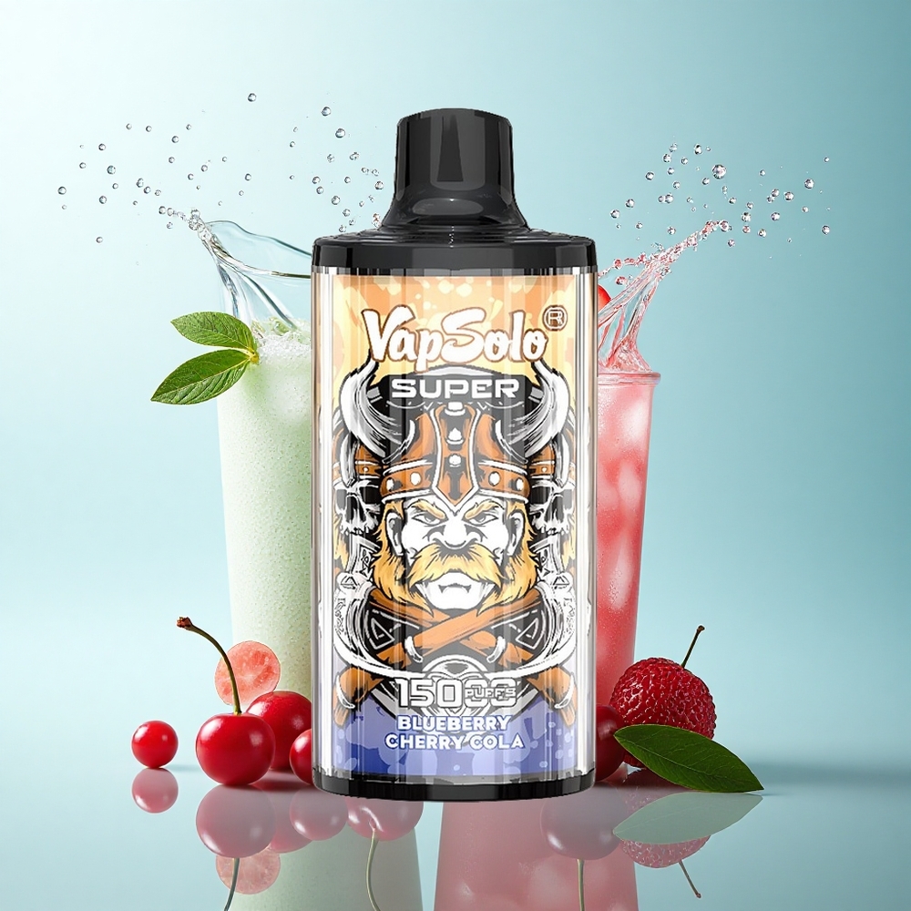 Vapsolo Super 15000 Puffs Cherry Cola 40ml 20mg Nicotine 850mAh