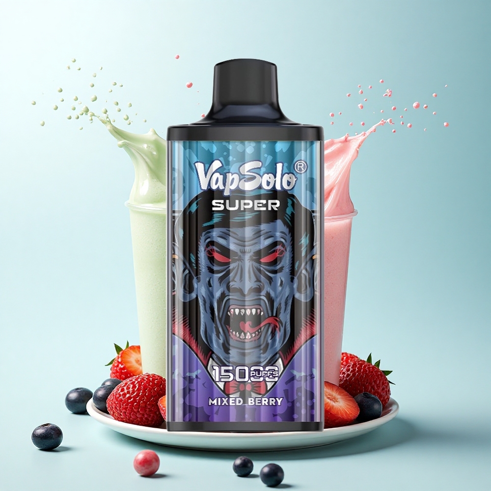 Vapsolo Super 15000 Puffs Mixed Berries 40ml 850mAh Type-C
