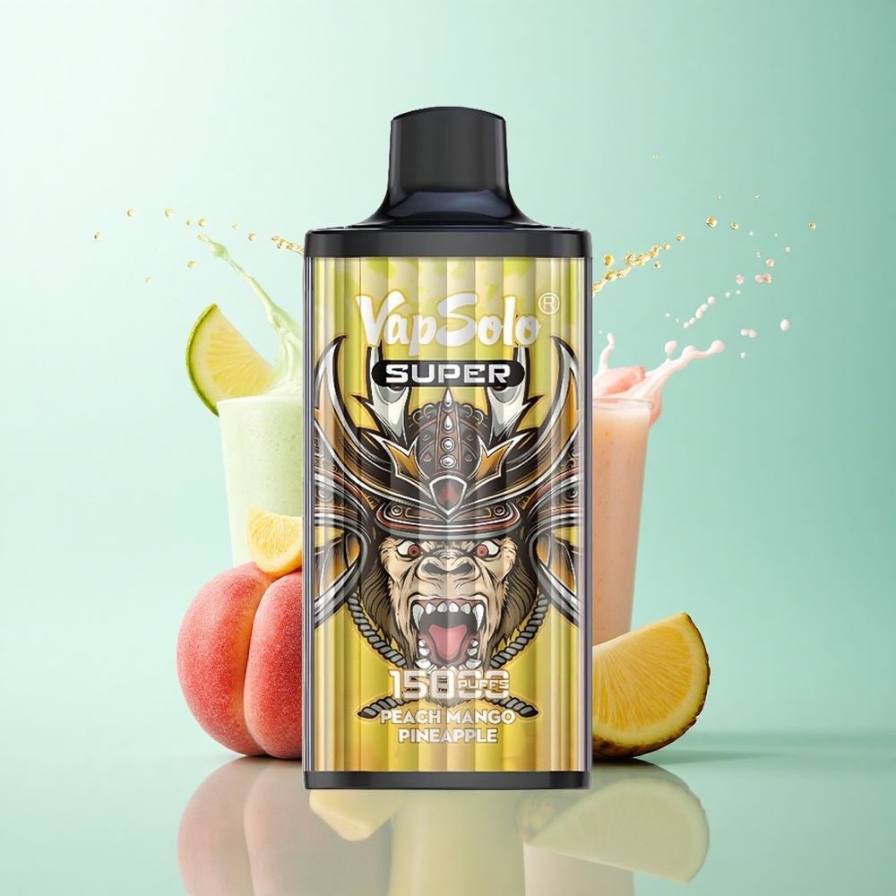 Vapsolo Super 15000 Puffs Peach Mango Pineapple 850mAh 40ml Nicotine
