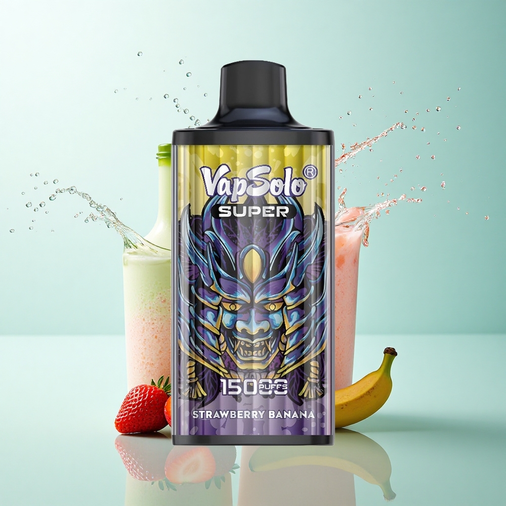 Vapsolo Super 15000 Puffs Strawberry Banana 40ml 850mAh Type-C