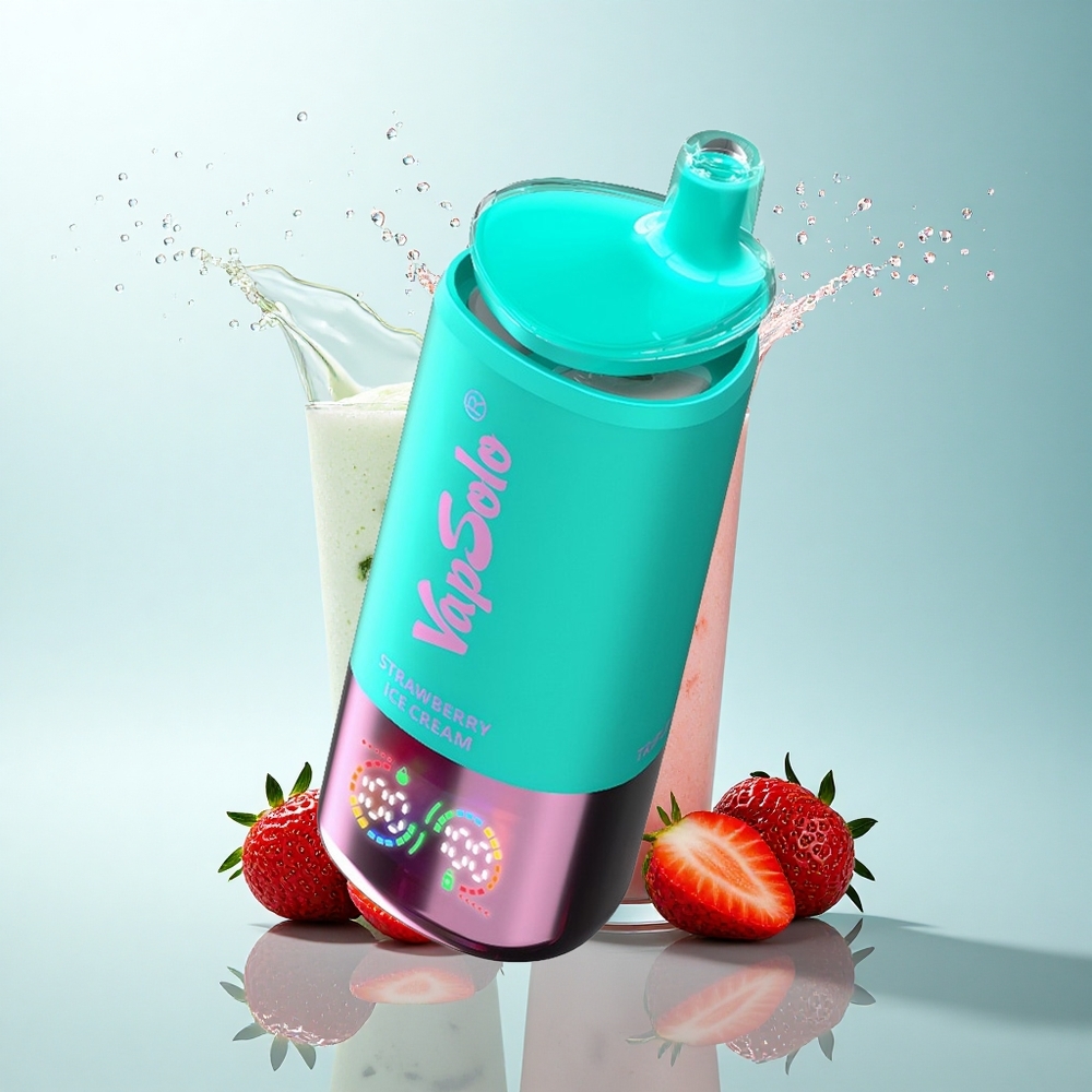 Vapsolo Triple 30000 Puffs Strawberry Ice Cream 40ml 20mg Nicotine Type-C