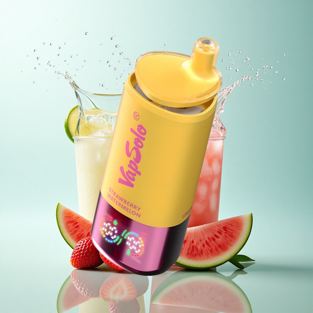 Vapsolo Triple 30000 Puffs Strawberry Watermelon & Lemon Peach 40ml Nicotine 20mg/ml Type-C