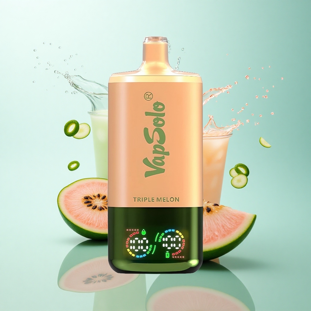 Vapsolo Triple 30000 Puffs Triple Melon 40ml 20mg Nicotine