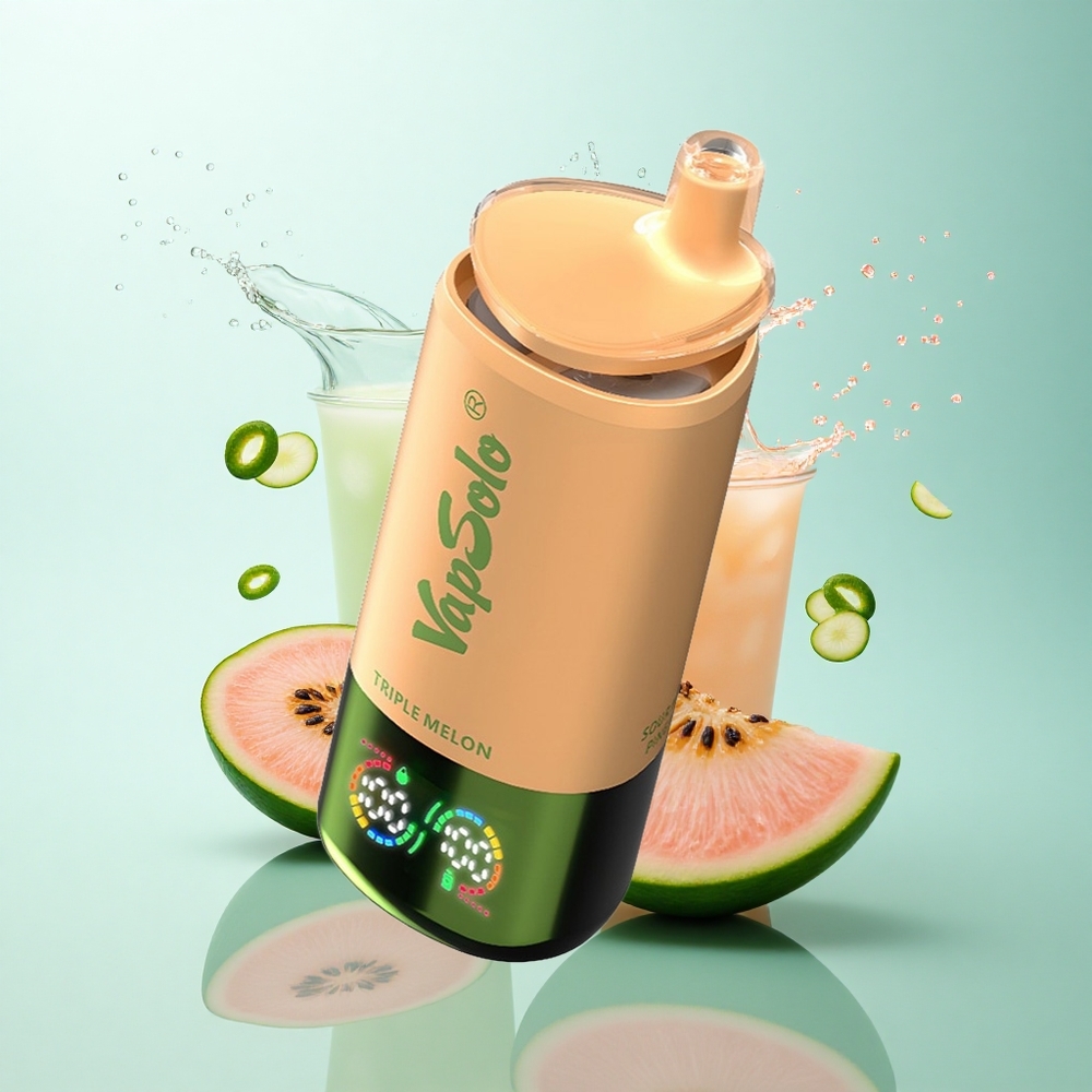 Vapsolo Triple 30000 Puffs Triple Melon 40ml 20mg Nicotine