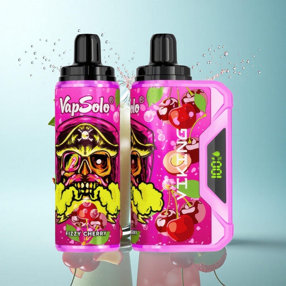 VapSolo VIKING 12000 Puffs Fizzy Cherry 22ml 20mg Nicotine Type-C