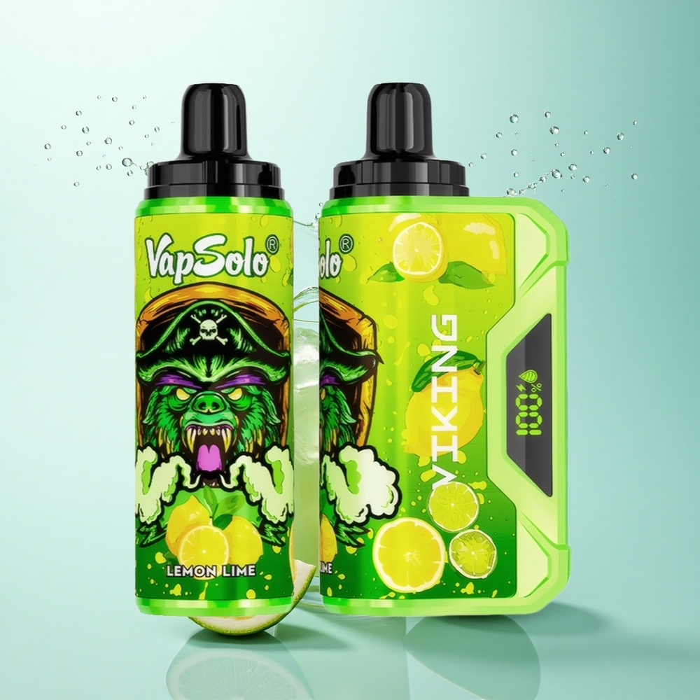 VapSolo VIKING 12000 Puffs Lemon Lime 22ml Nicotine 20mg/ml Type-C
