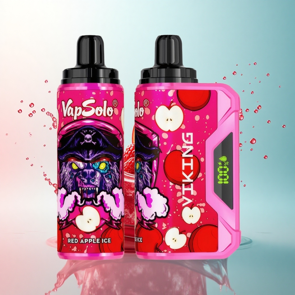 VapSolo VIKING 12000 Puffs Red Apple Ice 22ml Type-C 20mg Nicotine