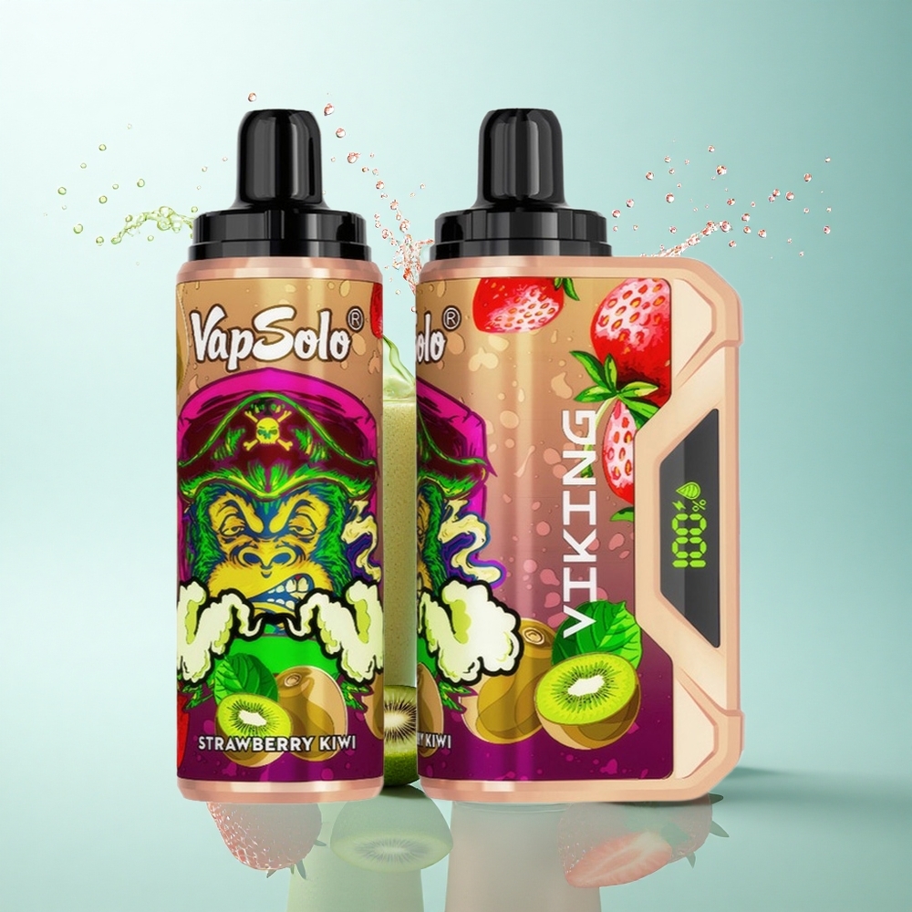 VapSolo VIKING 12000 Puffs Strawberry Kiwi Type-C 22ml Nicotine 20mg