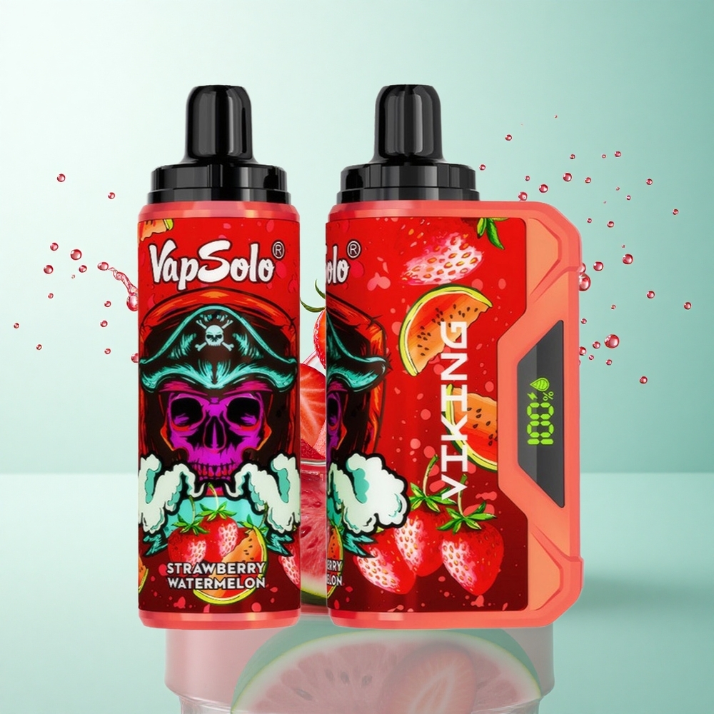 VapSolo VIKING 12000 Puffs Strawberry Watermelon 22ml Nicotine 20mg