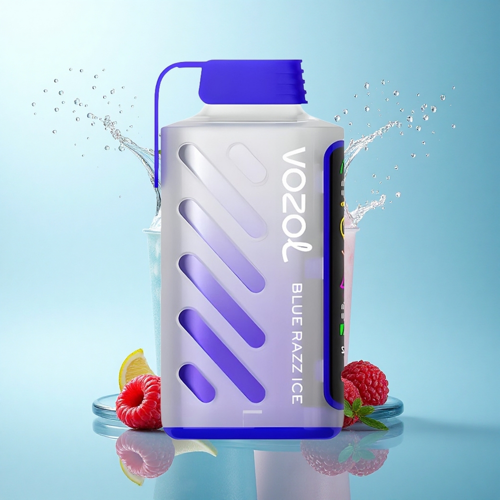 VOZOL Gear Power 20000 Puffs Blue Razz Ice Dual Mesh 20mL 5% Nicotine