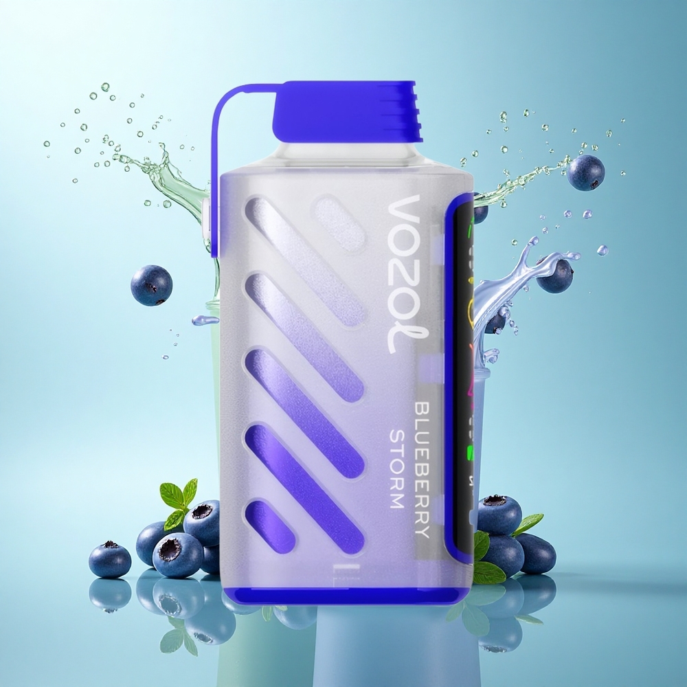 VOZOL Gear Power 20000 Puffs Blueberry Storm Dual Mesh 20mL 5% Nicotine