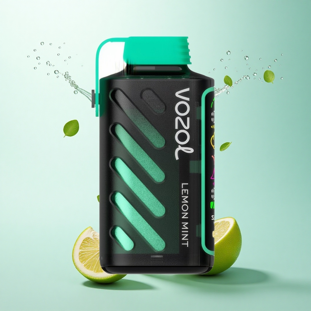 VOZOL Gear Power 20000 Puffs Lemon Mint Dual Mesh 20mL 5% Nicotine