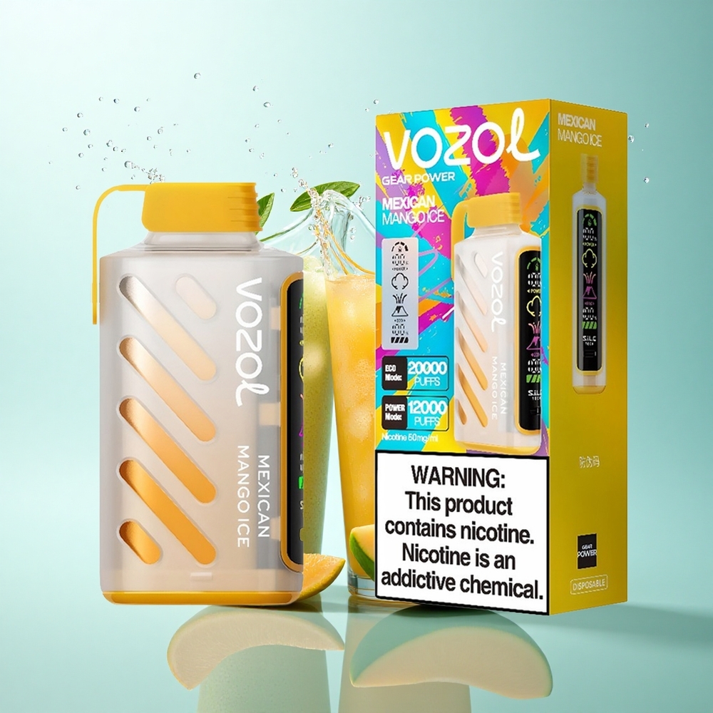 VOZOL Gear Power 20000 Puffs Mexican Mango Ice Dual Mesh Coil 20mL