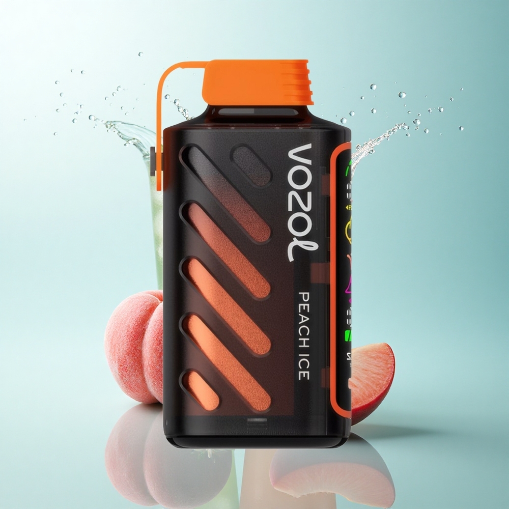 VOZOL Gear Power 20000 Puffs Peach Ice Dual Mesh 20mL 5% Nicotine