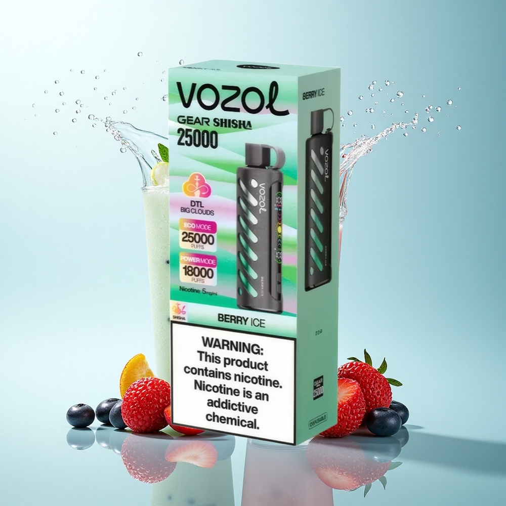 VOZOL Gear Shisha 25000 Puffs Berry Ice Dual Mesh 1000mAh