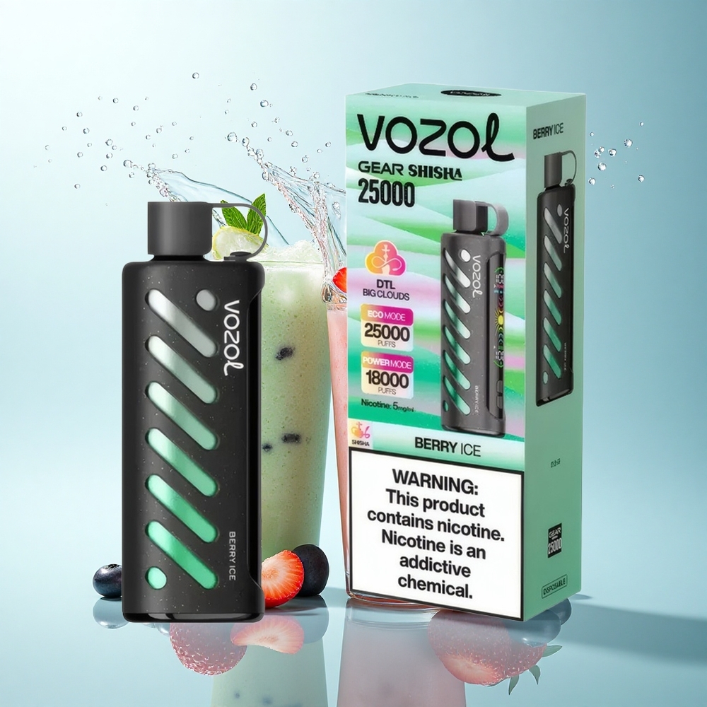 VOZOL Gear Shisha 25000 Puffs Berry Ice Dual Mesh 1000mAh