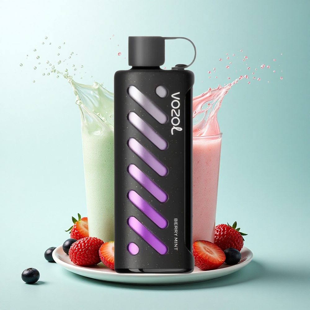 VOZOL Gear Shisha 25000 Puffs Berry Mint Dual Mesh 1000mAh