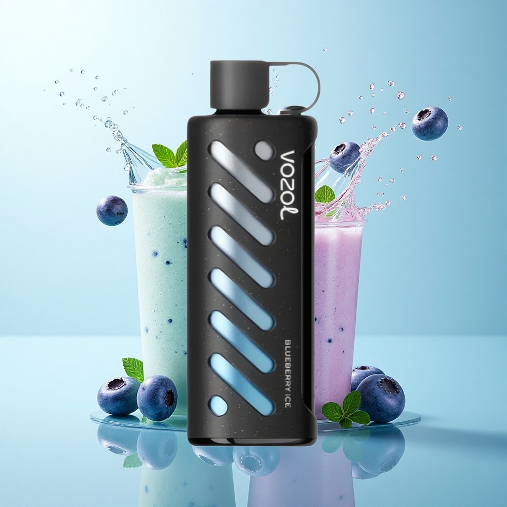 VOZOL Gear Shisha 25000 Puffs Blueberry Ice Dual Mesh 5mg Nicotine 1000mAh