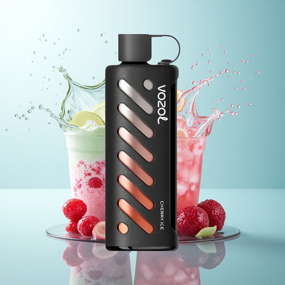 VOZOL Gear Shisha 25000 Puffs Cherry Ice Dual Mesh 5mg Nicotine 1000mAh