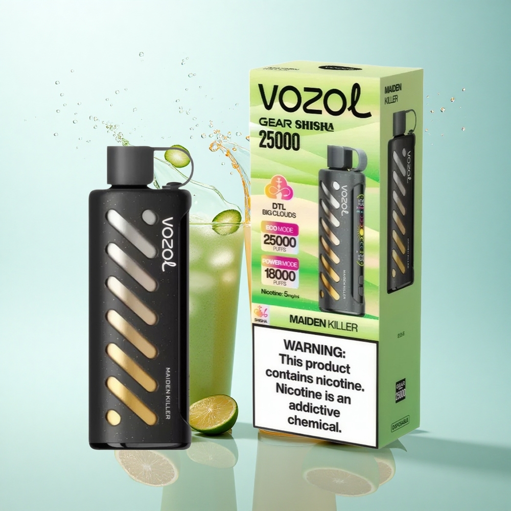VOZOL Gear Shisha 25000 Puffs Maiden Killer 1000mAh Dual Mesh 5mg Nicotine
